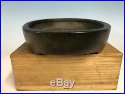 UnGlazed Tokoname Bonsai Tree Pot By Koyo 14 1/8 Great Pot