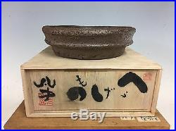 Unglazed Round Nanban Style Shohin Bonsai Tree Pot Made By'bonsai' 7 5/8