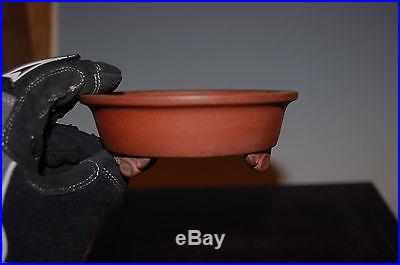 Unglazed Shohin Size 'ikkou' Bonsai Tree Pot. Comes with Signed/Stamped Cloth