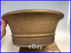 Unique Deep Style Tokoname Bonsai Tree Pot By Seizan 15 7/8 Great Color And Age