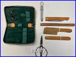 Vintage Bonsai Tool Set Kit With Case Japanese Steel Blades