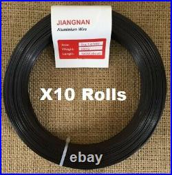 X10 Rolls Of 500g Aluminium Bonsai Wire (ALL SIZES AVAILABLE)